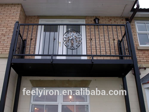 Decorative Wrought iron balcony railing