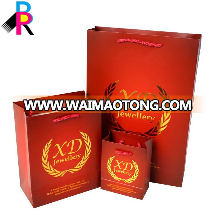 Promotional small custom logo handmade christmas bags wholesale