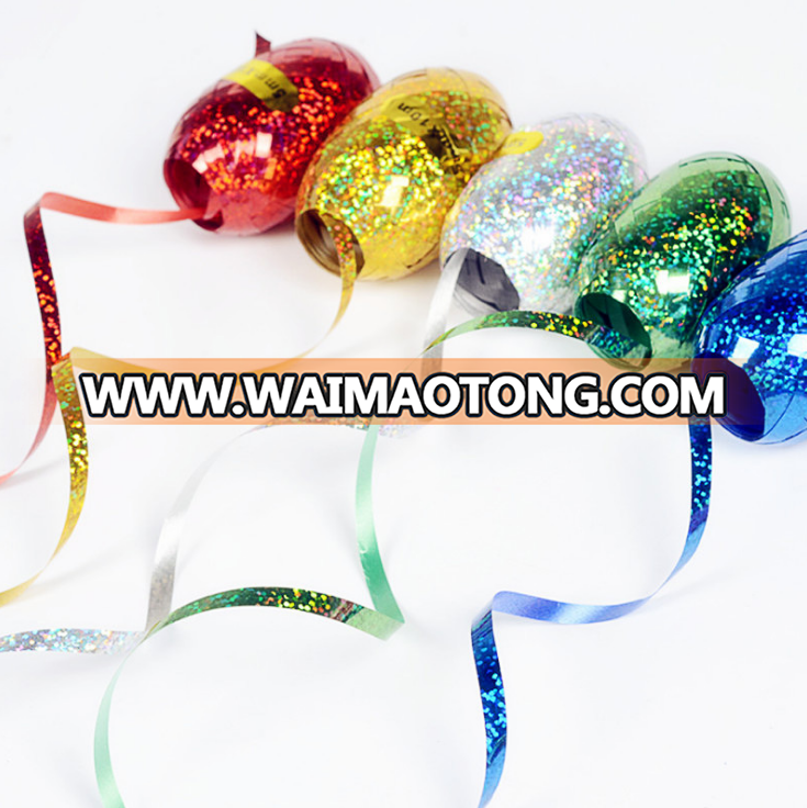 Hot Sale High Quality Colorful Gold Silver Rose Gold Foil Ribbon for Party Decoration and Wedding Party