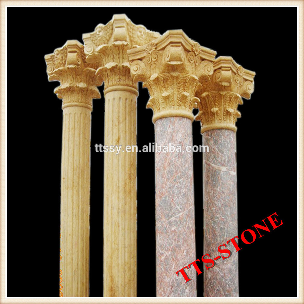 Decorative marble roman column