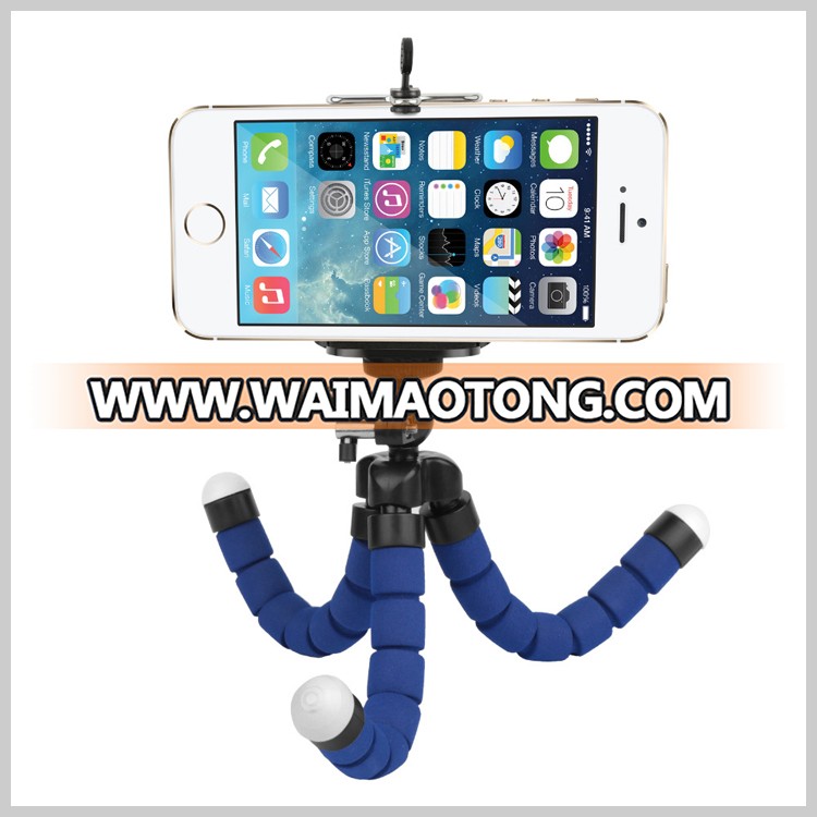 Mini Flexible Sponge Octopus Tripod Holder Mount Adapter for Mobile Phone Smartphone Tripod