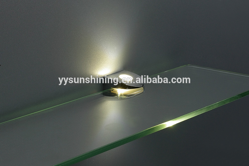 clip on led glass shelf lighting