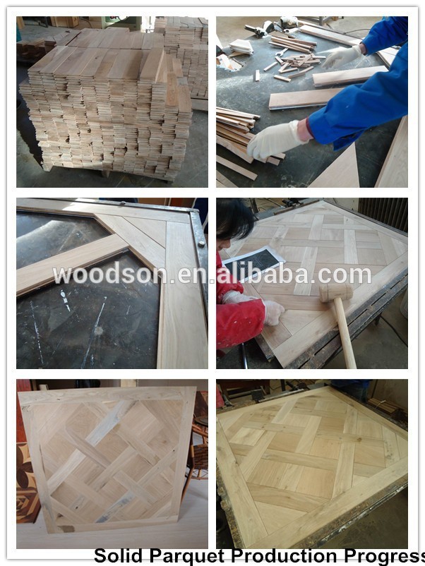 ABCD grade smooth uv lacquering chevron parquet flooring