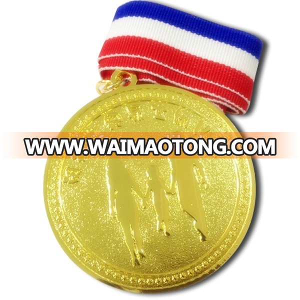 Professional manufacturer make metal custom medal / olympic metal medal with ribbon