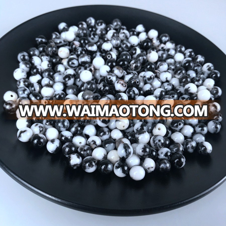 Factory supply 7mm gemstone ball with half hole