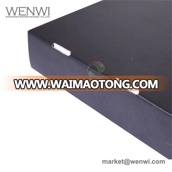 Cheap Bulk Black Custom Printed UV Logo Shipping Tuck Top Corrugated Mailing Box