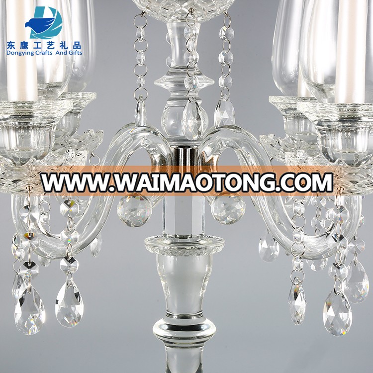 Factory Wholesale Elegent crystal Candelabra wedding Centerpieces