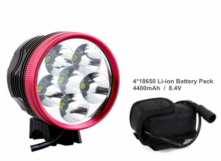 Super Power 5000 Lumen 6 Cree XM-L T6 LED Mountain Bike Lights