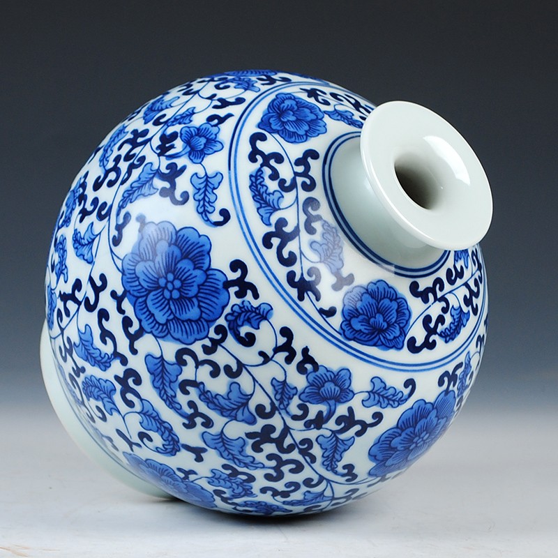 hot sale high quality custom made blue and white chinese vase