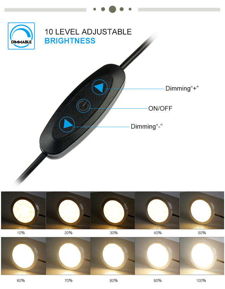 LED mini spot light 2.5W mini round led cabinet panel light