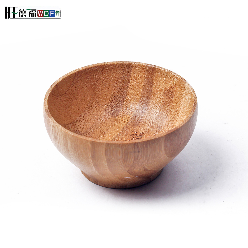 Eco friendly natural bamboo fiber round salad bowl