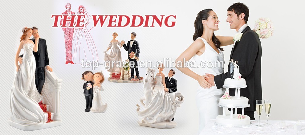 2016 polyresin wedding figurine cake topper safe for food wedding gifts wedding party supplies