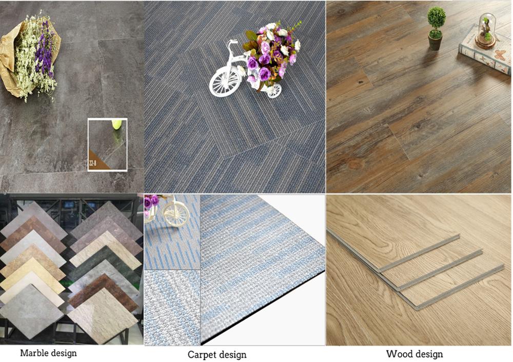 Eco- Friendly Unilin Click PVC Vinyl Material LVT Floating Wood floor