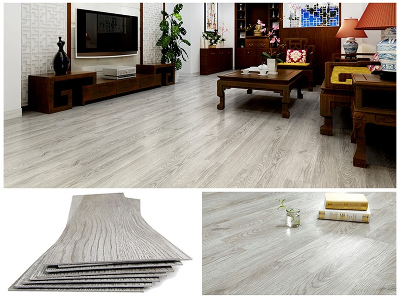 Apartment use wood embossed durable anti-slip vinyl floor LVT plastic flooring