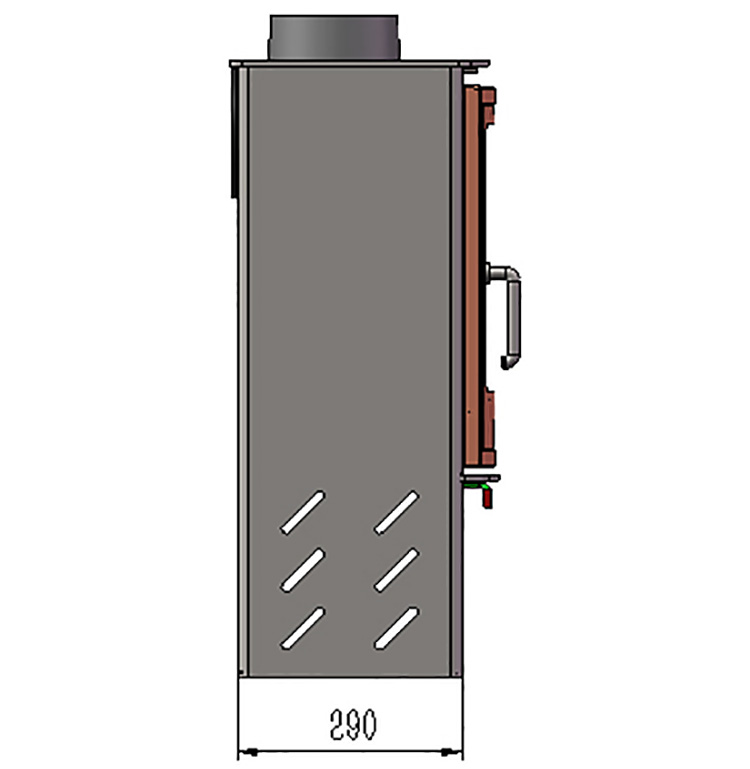 Newest Steel Comes With Firewood Box Wholesale Checkout Stove External Air Inlet