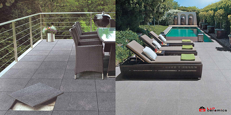 Granite look outdoor tiles non slip for garden paving,driveway,terrace