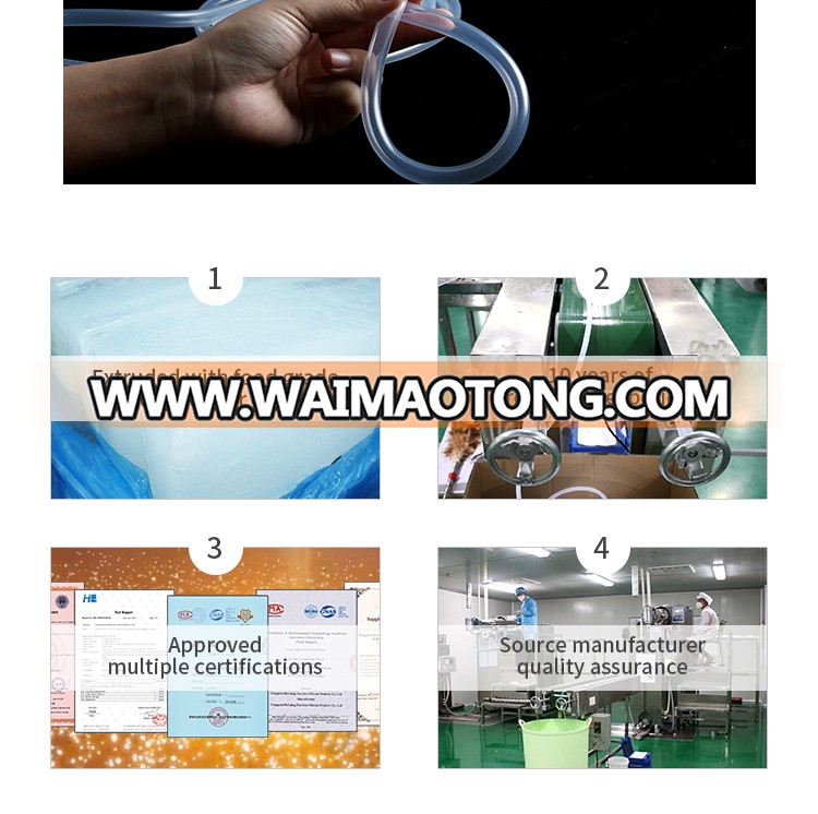 Clear Soft Transparent Medical Grade Silicone Rubber Tube For Blood Cell Analyzer