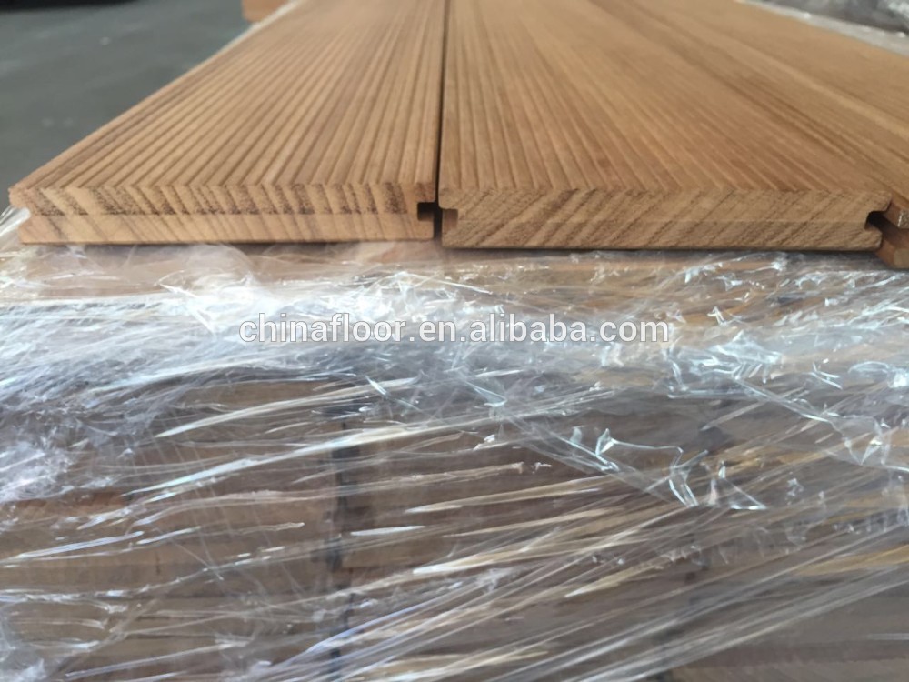 waterproof antislip surface carbonized African Teak wood outdoor decking