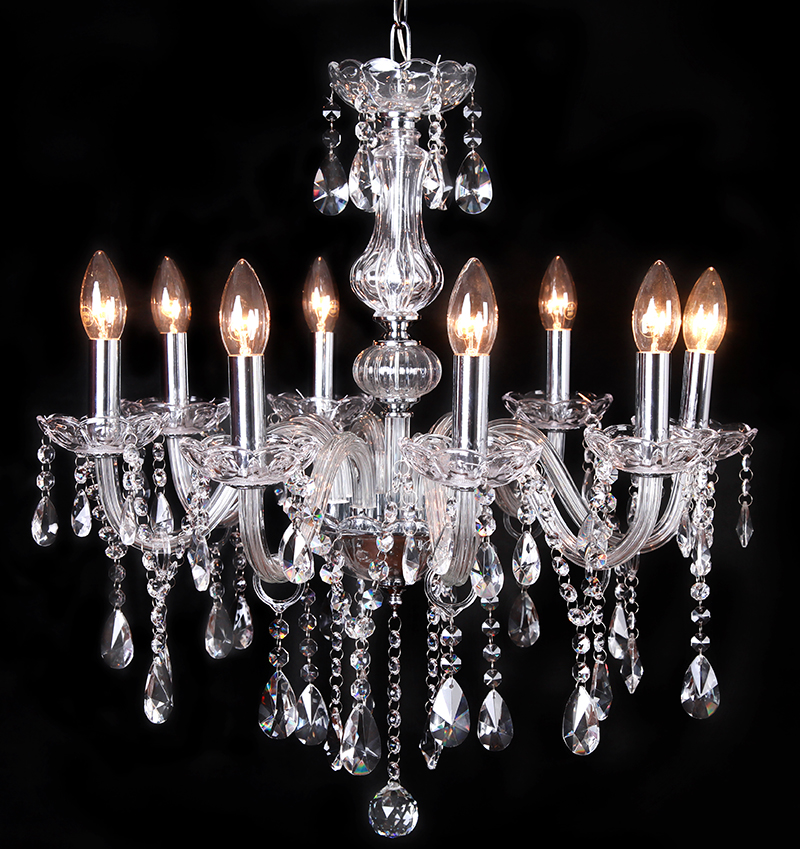 Wholesale modern chrome 5L/6L/8L candle chandelier crystal chandelier NS-120186