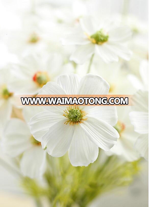 Beautiful color 3 heads artificial primrose flower for wedding