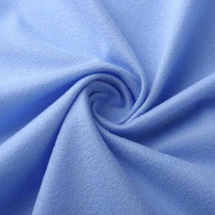 100% Polyester Factory Directly Brushed Loop Cloth OEM Accept Knitted Fabric for Wholesale