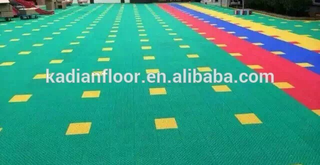 PP outdoor Interlocking Plastic Floor Tiles Sport tile Sport mat Sport flooring