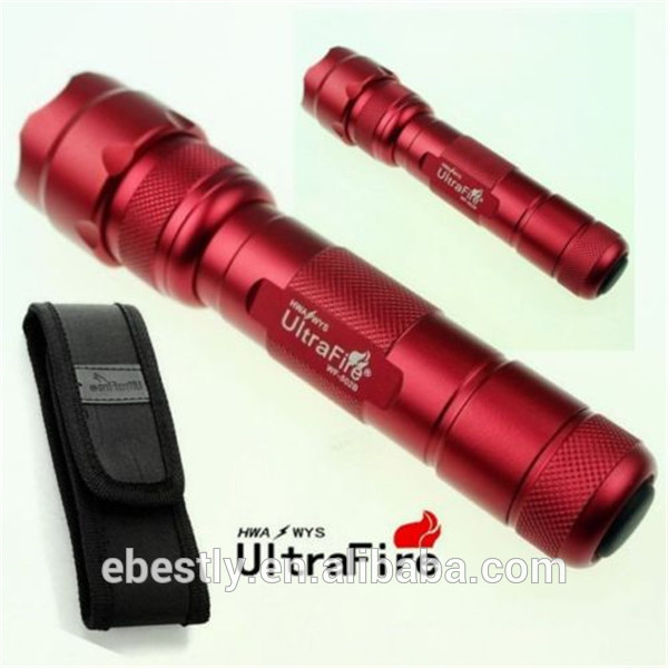 Popular long lighting distance flashlight with great price ultrafire flashlight