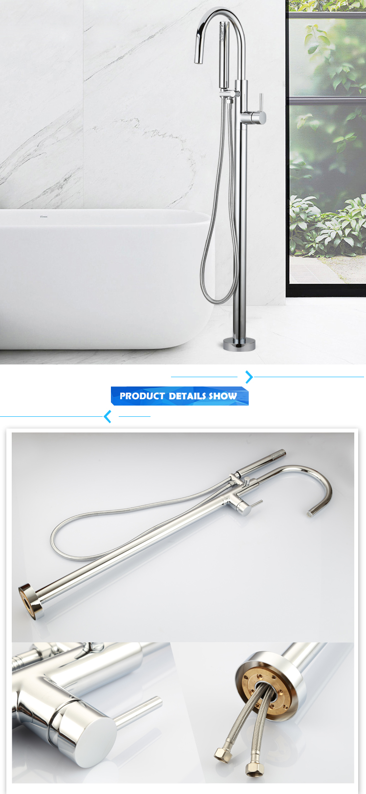 Wholesale floor mounted freestanding bathtub faucet, faucet for bathtub