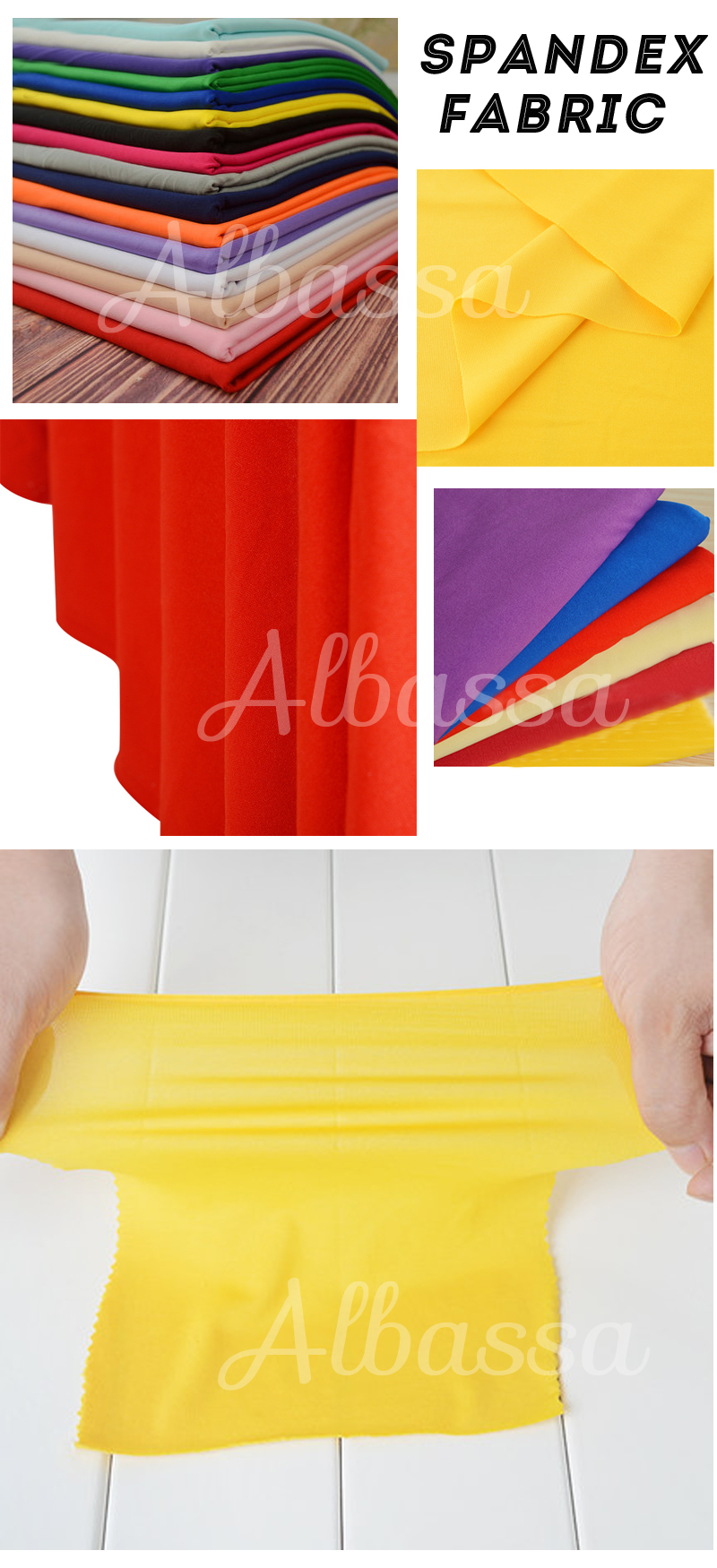 High quality Lycra stretch polyester and spandex fabric for cloths sportswear