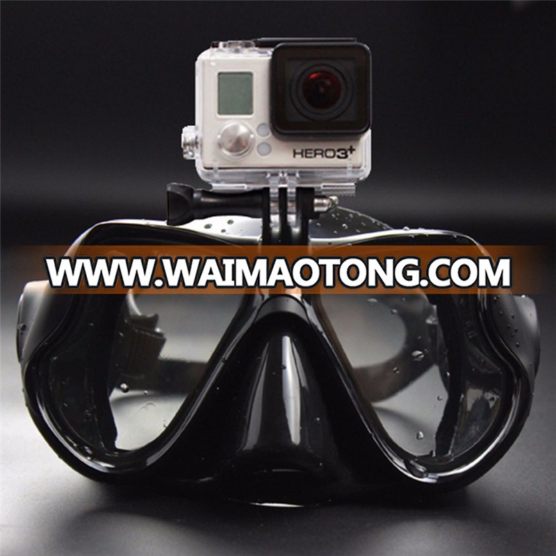 Hot Professional Underwater Camera Diving Mask Scuba Snorkel Swimming Goggles for GoPro Xiaomi SJCAM Sports Camera red