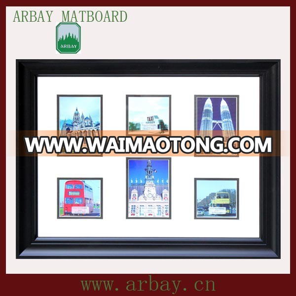 wholesale cream core multi openings mat board matboard mountboard for graduation photos