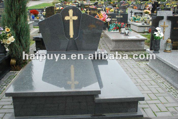 black granite tombstone for sail