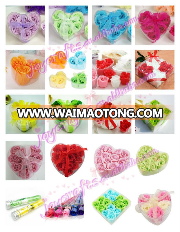 1pc per Box Pink Heart Rose Soap Petals Wedding Return Gifts