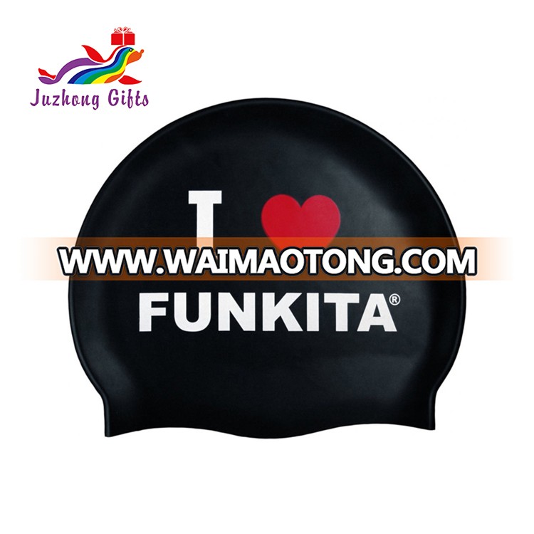 Hot sell wholesale promotion waterpoof silicone swimming cap