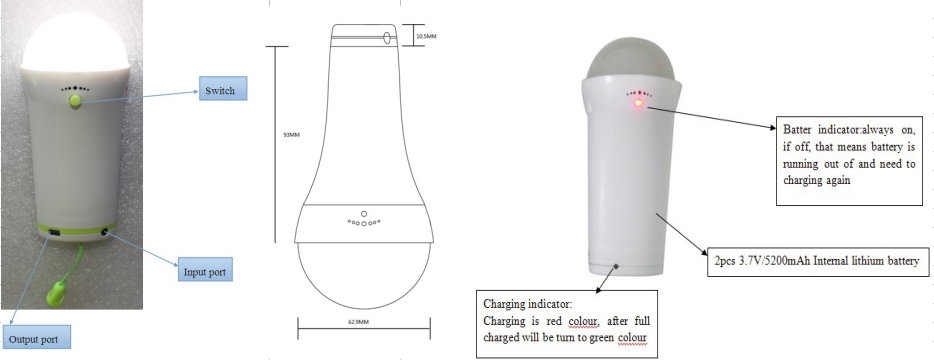 2017 hot sale solar camping lantern with cell phone charger