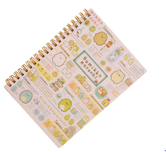 Cartoon Coil notebook/Diary agenda/pocket book/office school supplies