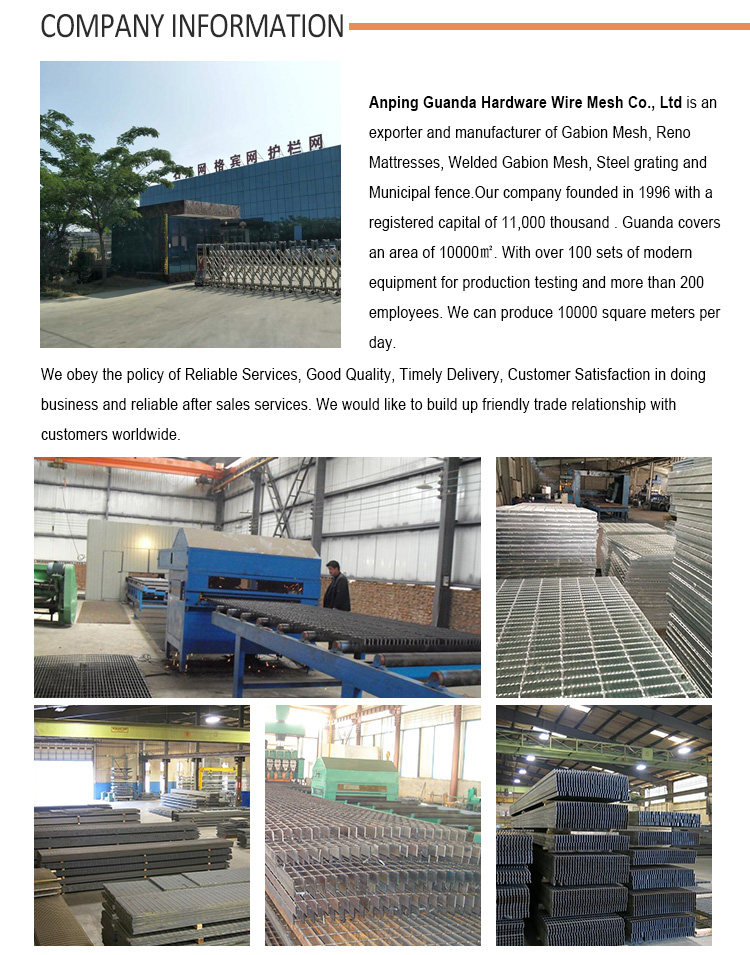 ANPING GUANDA Galvanized Flooring Steel Grating