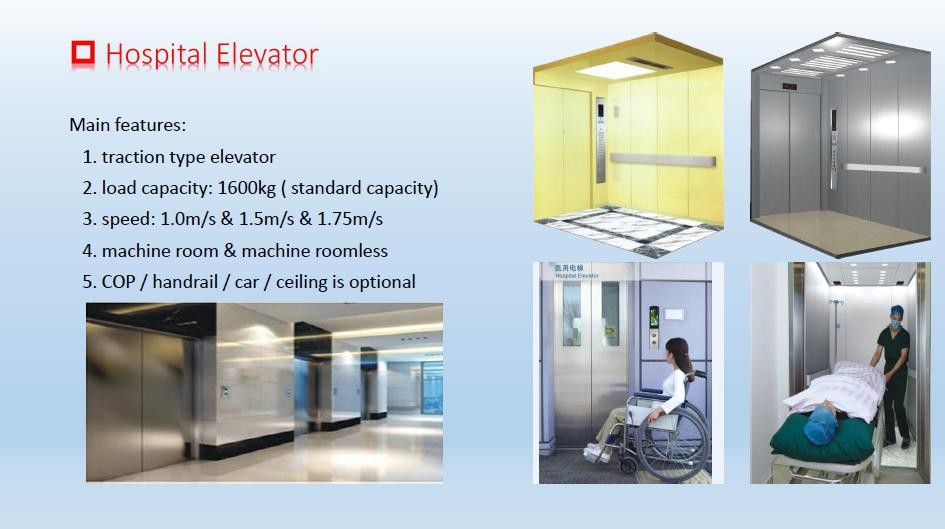 Stable AC Drive Medical Elevator Disabled Lift