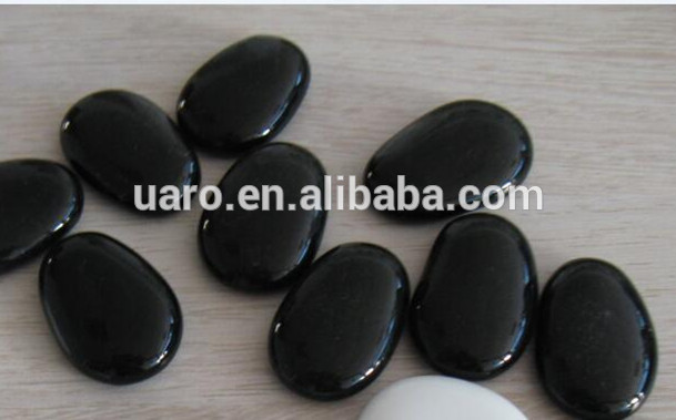 High quality glazed natural stone pebbles mosaic tile