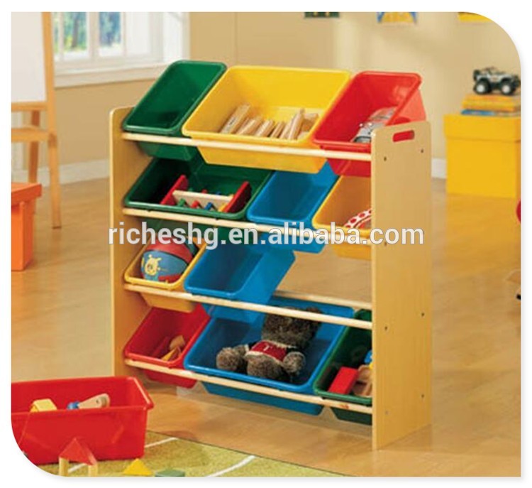 4 tier wood storage shelf for toys,best toy boxes for toddlers,toy organizer