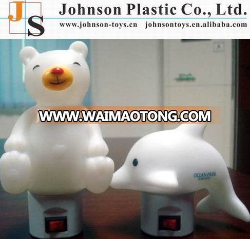 On Sale soft pvc rubber flashing zoo animal toys for kids