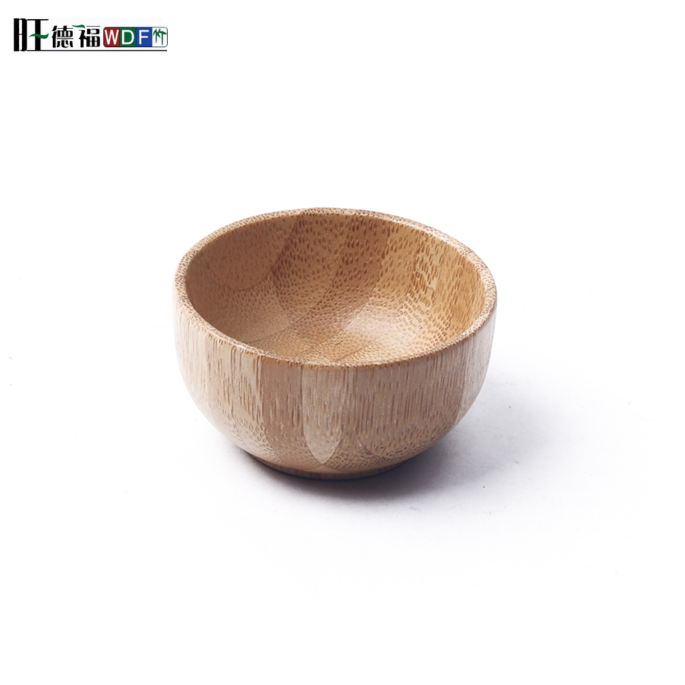 Eco friendly natural bamboo fiber round salad bowl