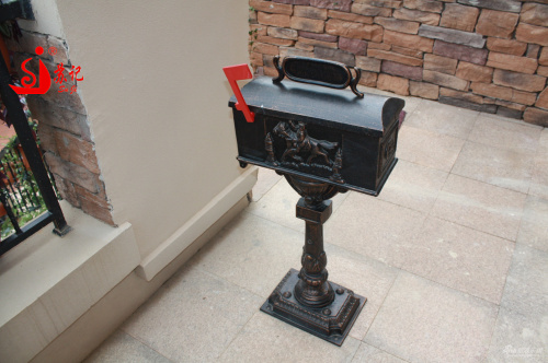 iron copper retro classic mailbox