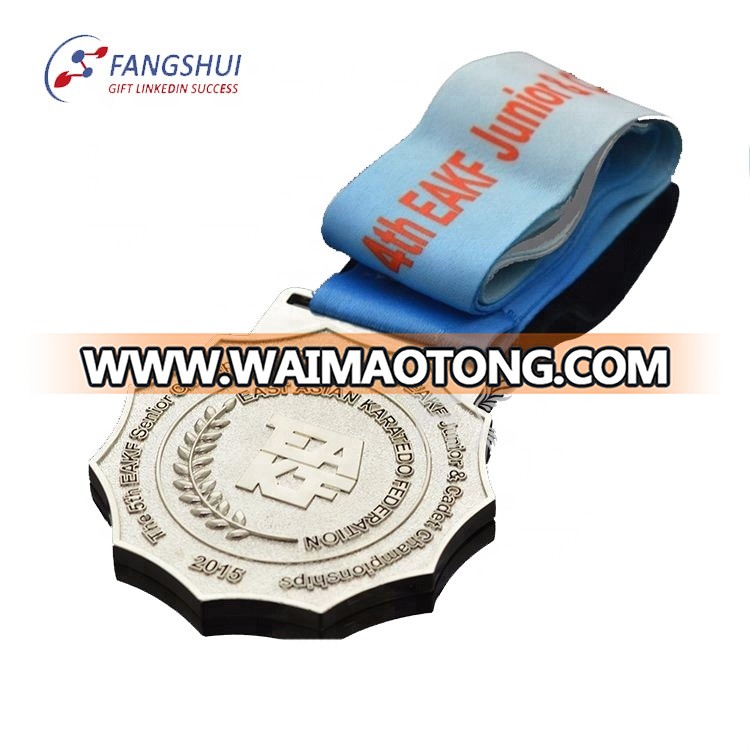 Oem zinc alloy sticker epoxy race winner trophie commemorative honor medal miraculous metal medal