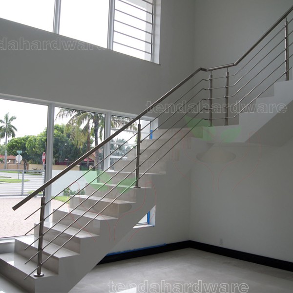 stairs hot galvanized paintedl welding railings in black