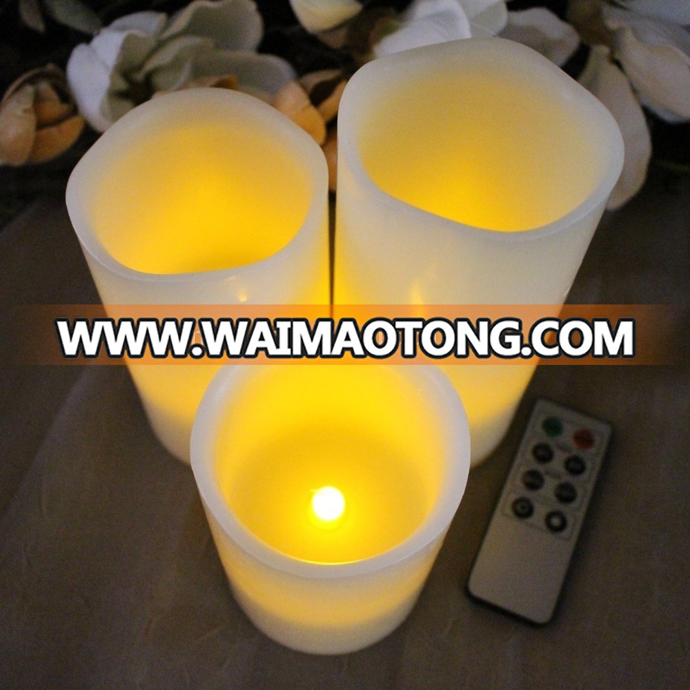 LED pumpkin candle real wax pumpkin candle halloween flamlesss candle led yellowe flicking candle