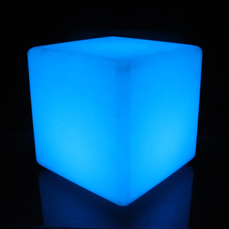 Outdoor Illuminated Decorative Plastic DMX RGB Color Changing Waterproof Lighting Led cube