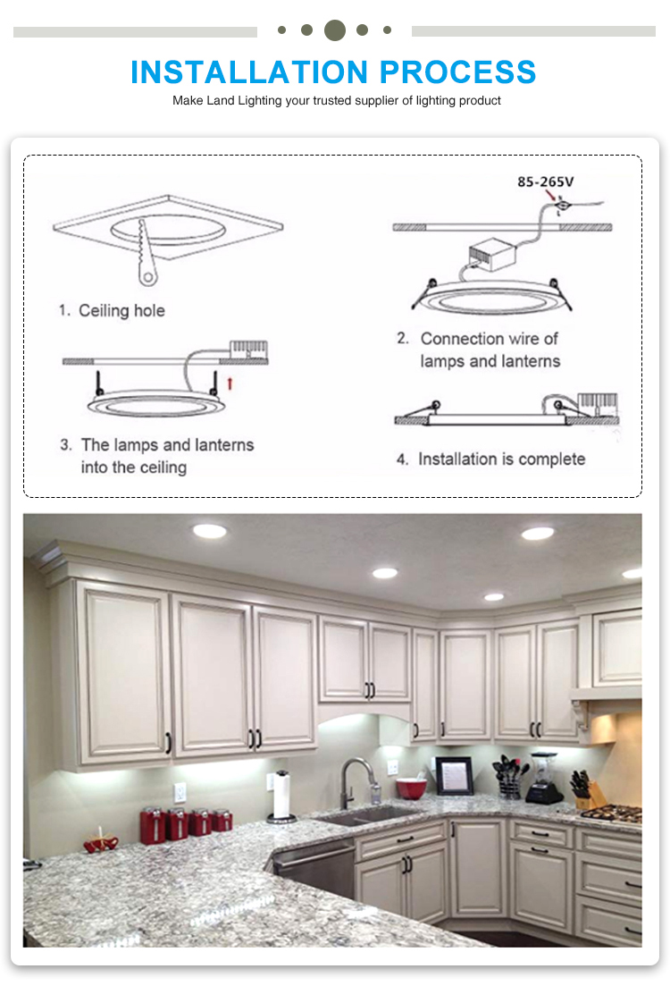 office bathroom 3w 6w 12w 18w 24w non-dimmable surface mounted round led panel light