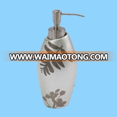 ceramic rooster cork decorated liquid soap dispenser