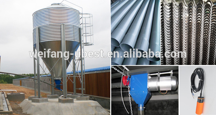 large scale steel structure design poultry equipment supplier in china automatic broiler feeding system poultry farm shed